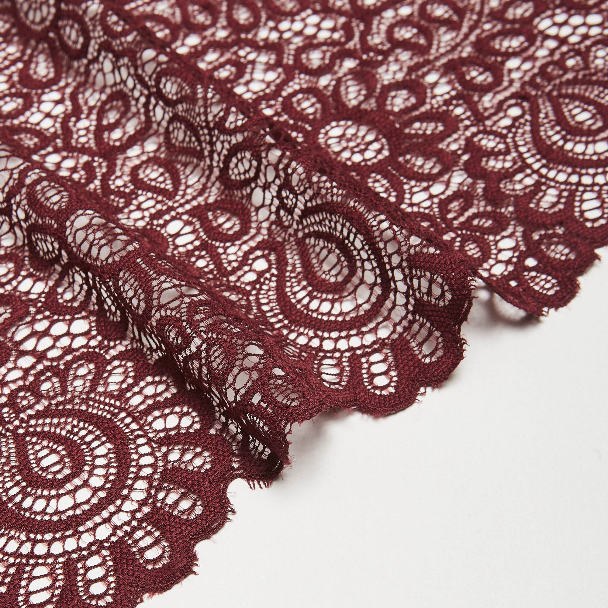 Кружево Эластичное 63840 (Бордовый, SH190725368A, БП)