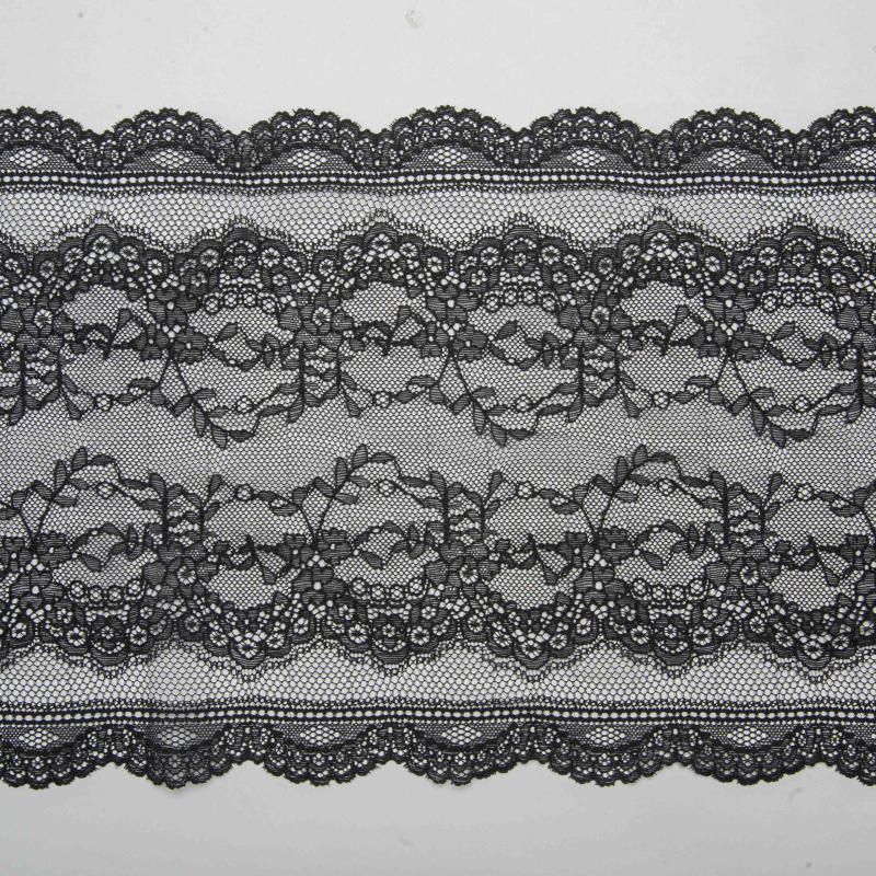 Кружево Эластичное HR850M (Черный, Стандарт, БП)