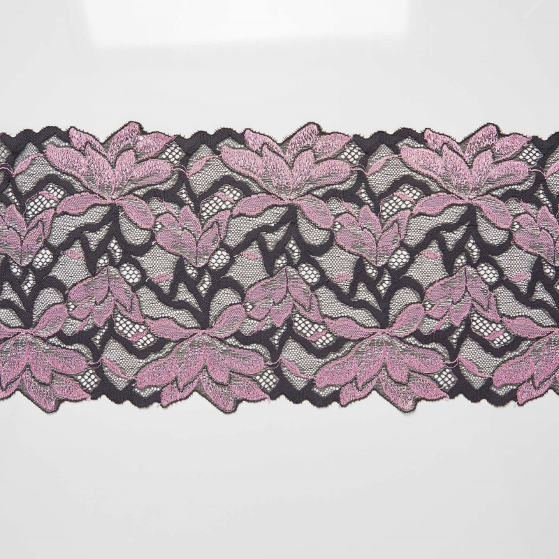 Кружево эластичное H9177M (Серый, HR001224B, БП)