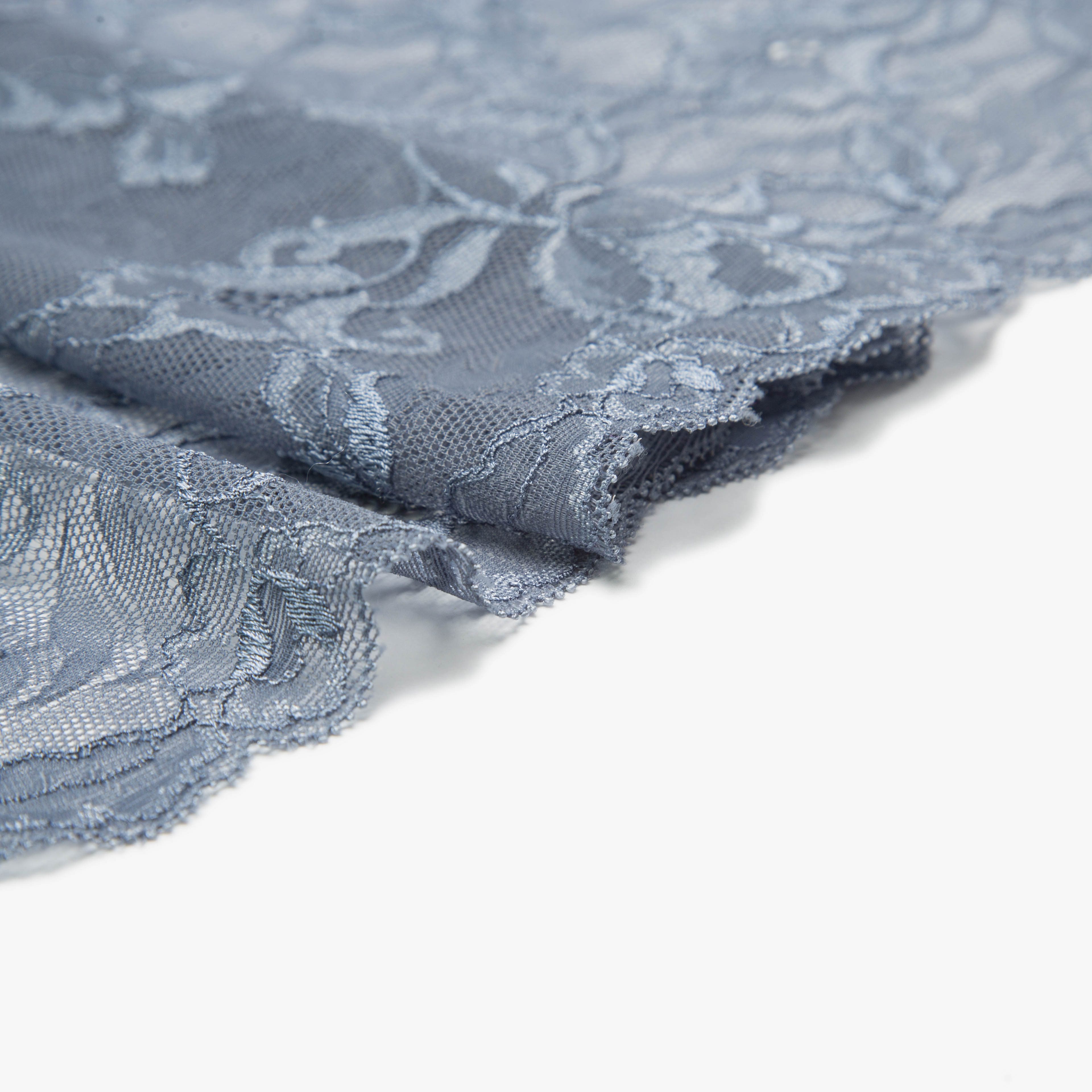 Кружево Эластичное 8513 (Серый, SH171225183C, 18-3916)