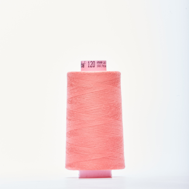 Нитки армированные saba 120 (Коралловый, 1402, БП)