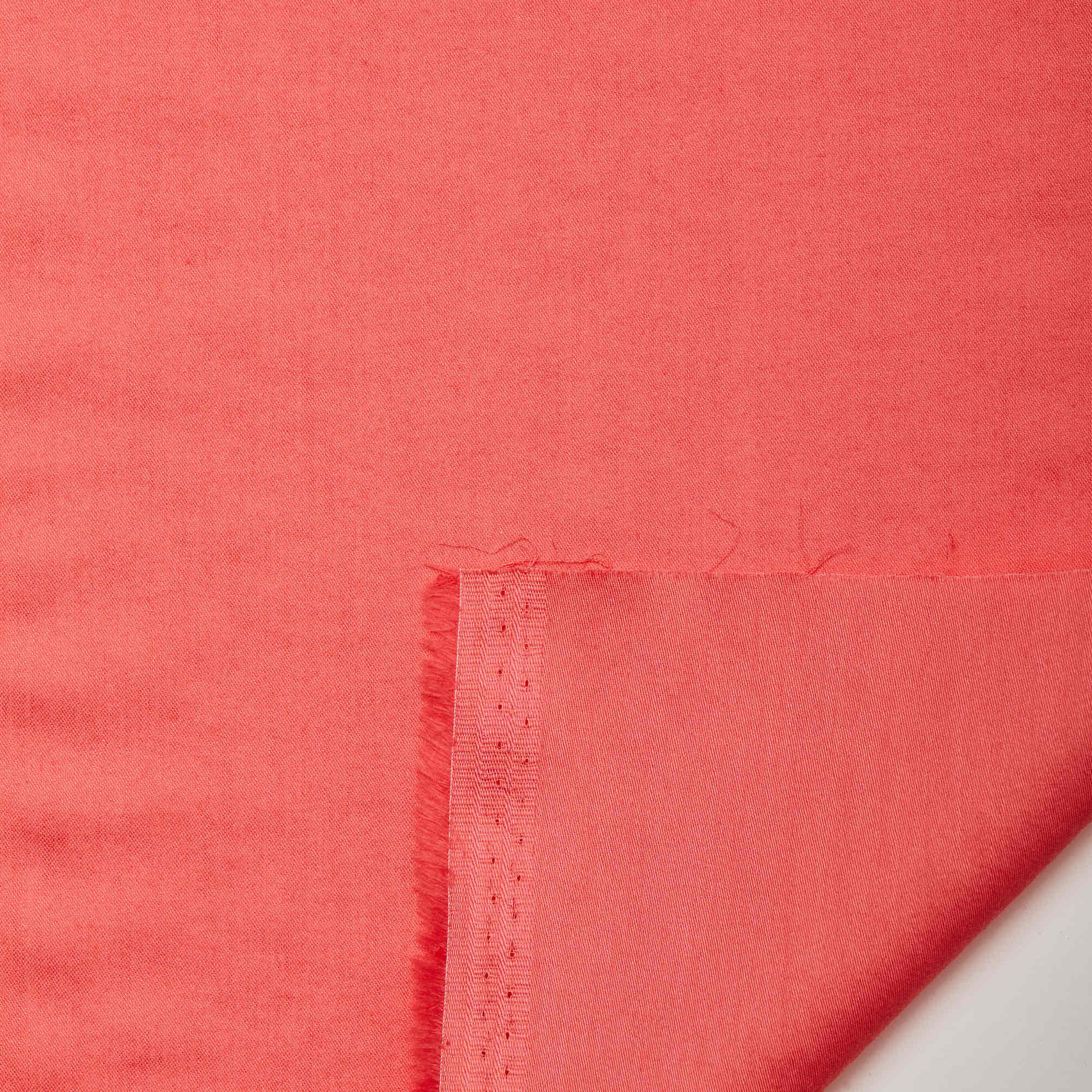 Хлопок тканый 12254 (Коралловый, 16-1640 TC, БП)