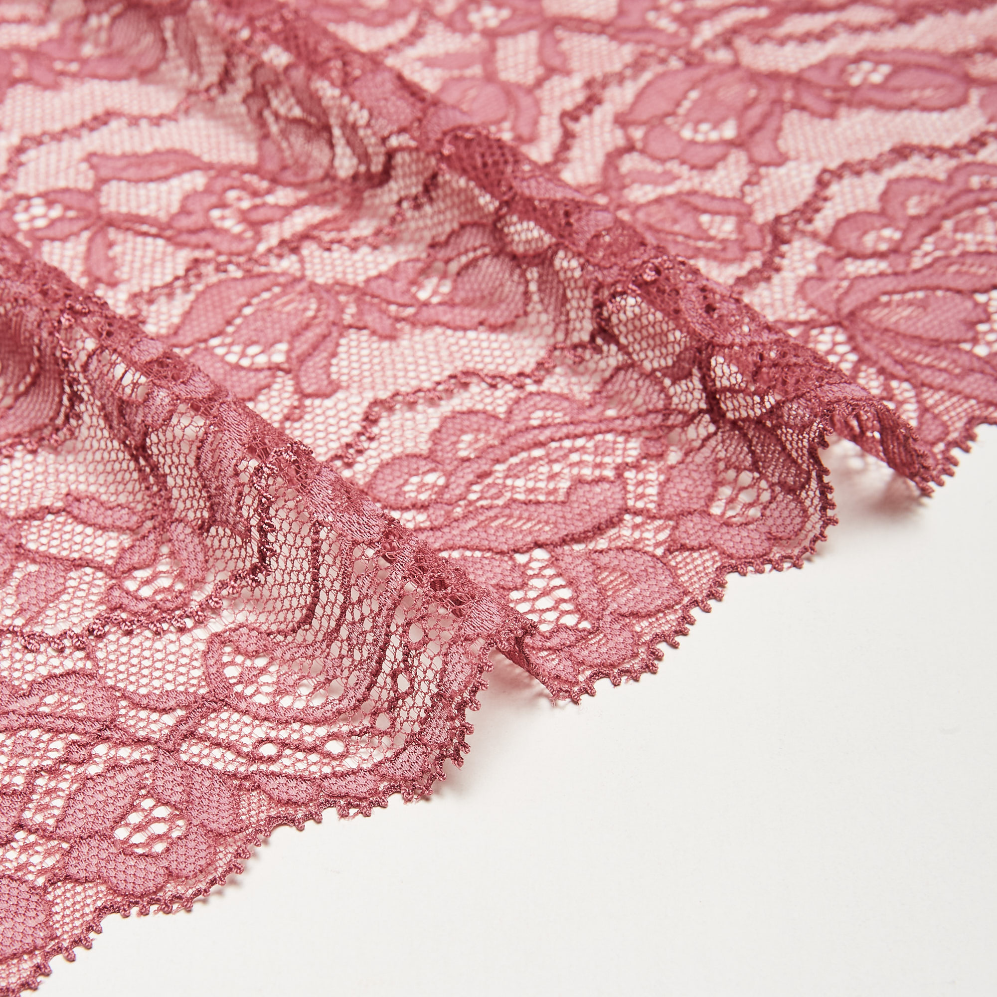 Кружево эластичное HZ5272N (Розовый, B22092203C, 17-1608)