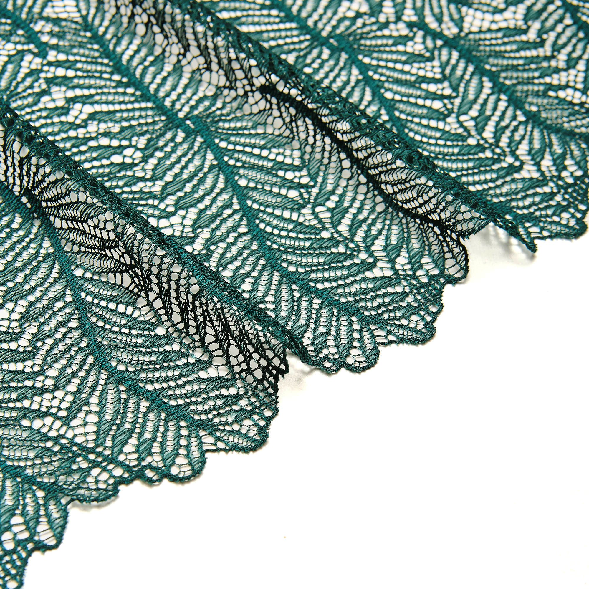 Кружево эластичное b61459 (Зеленый, SH220921197A, 19-5320)