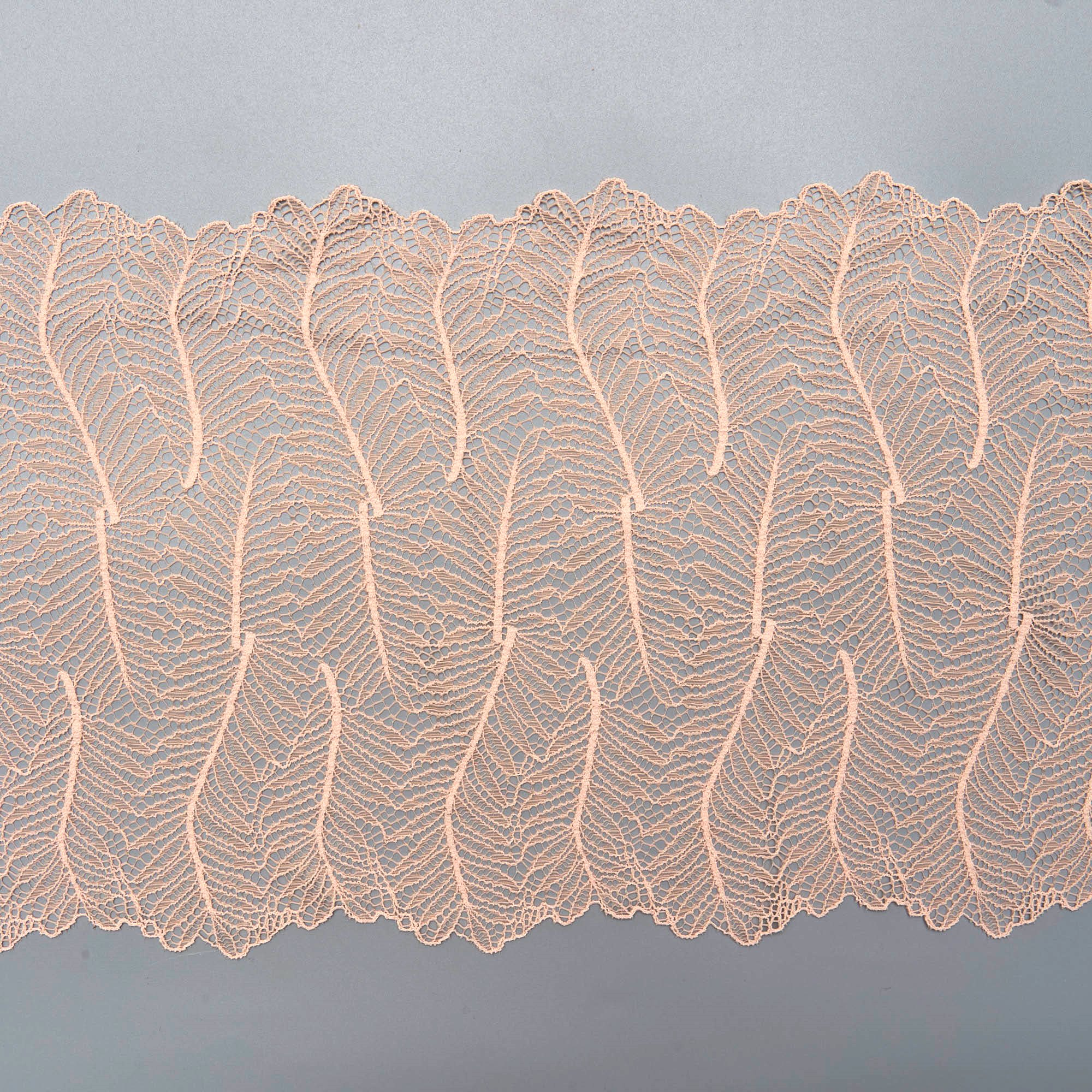Кружево эластичное b61459 (Персиковый, N21051727A, 14-1310)