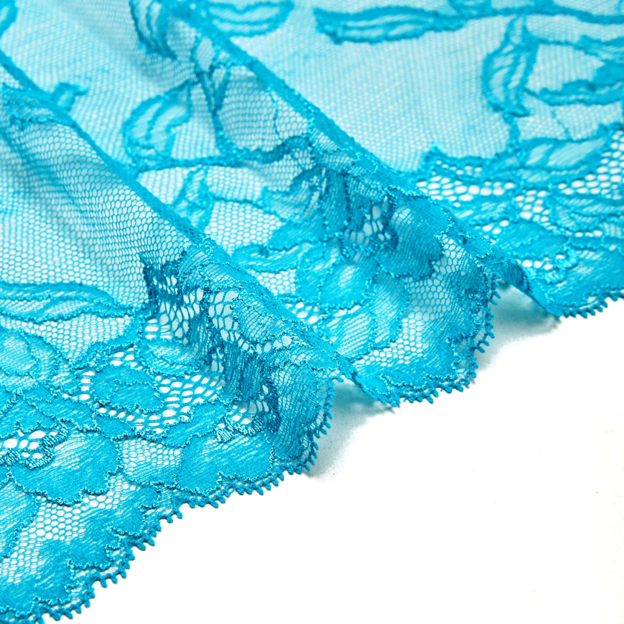 Кружево эластичное L922642 (Бирюзовый, 999905 1A, 17-4928)