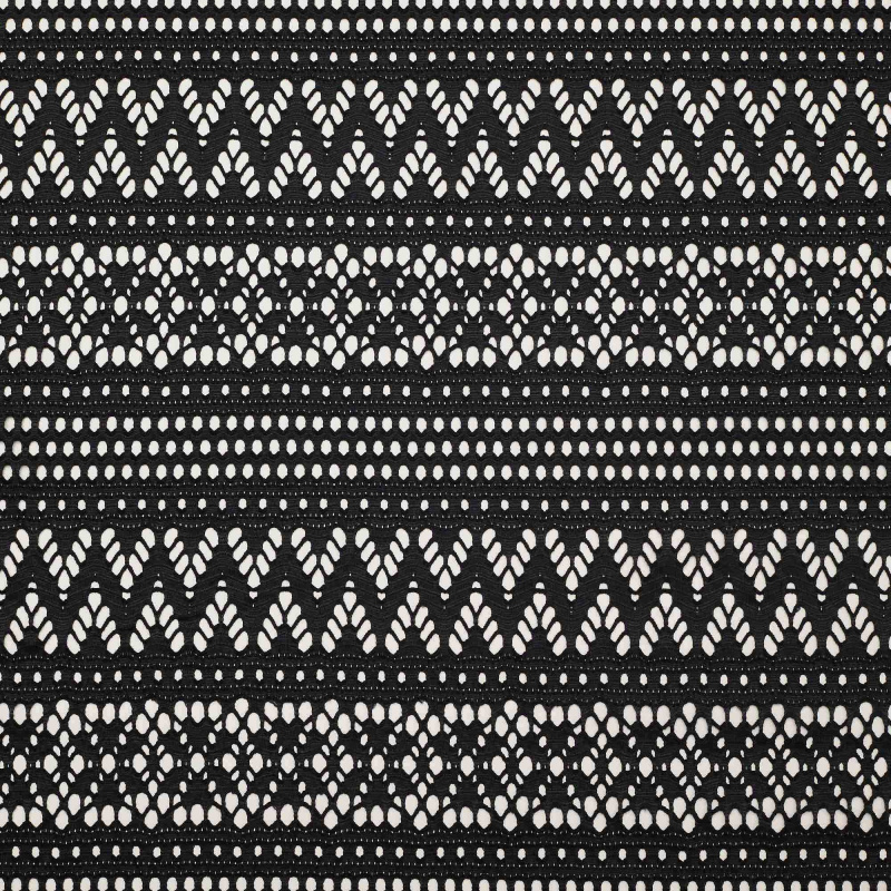 Сетка Эластичная Декоративная Y139 (Черный, Стандарт, 19-4007)