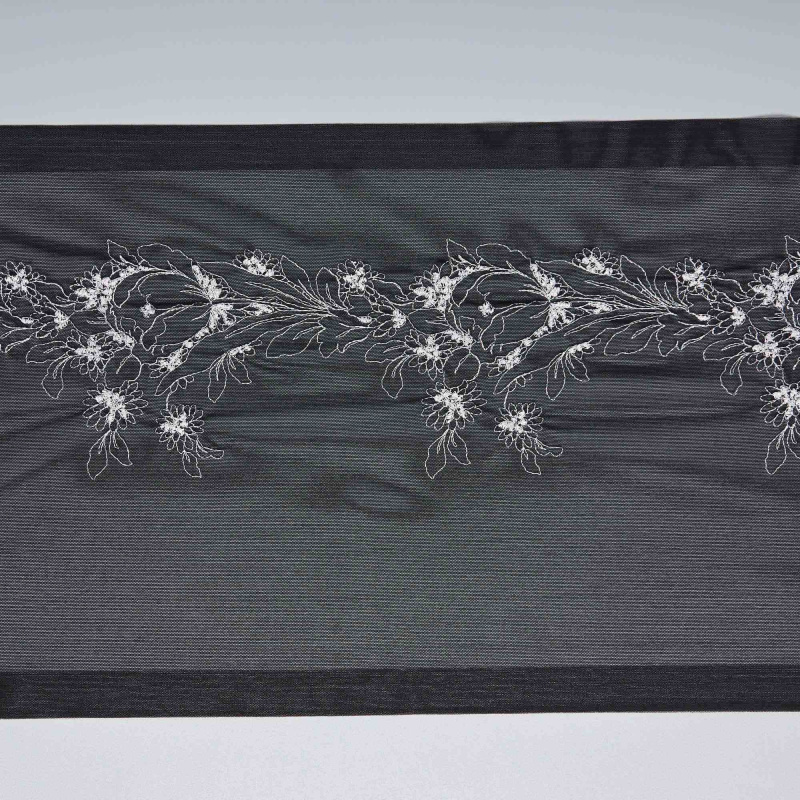 Вышивка На Сетке Эластичной 415041 (Черный, K55664, БП)