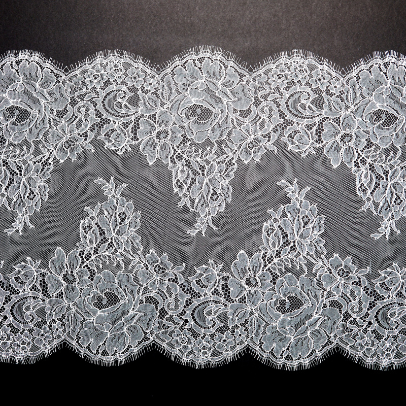 Кружево Неэластичное 371Q27 (Айвори, greige, БП)