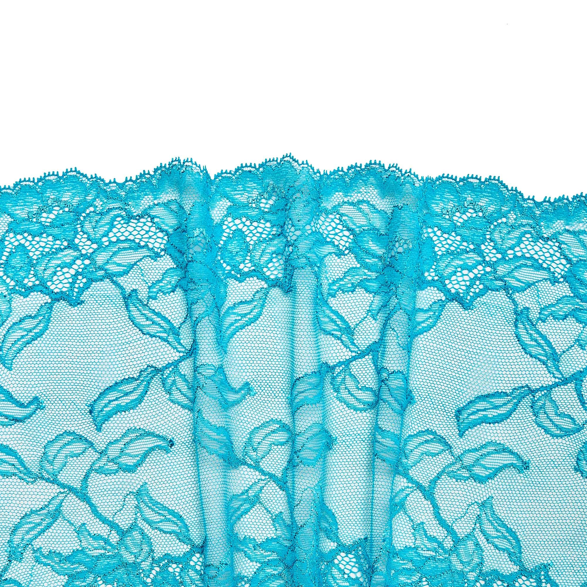 Кружево эластичное L922642 (Бирюзовый, 999905 1A, 17-4928)