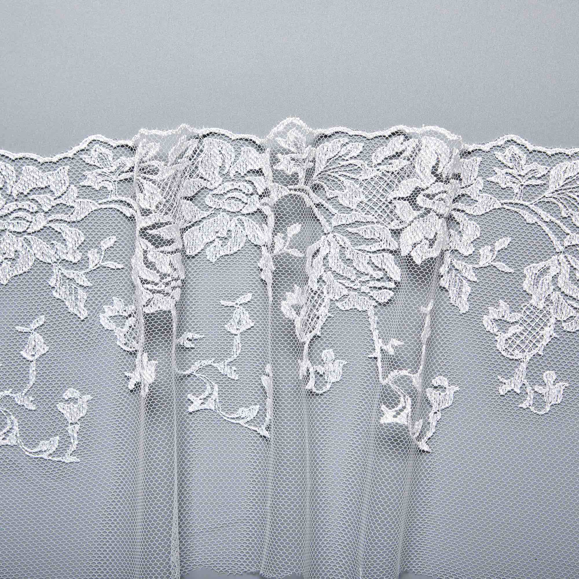 Вышивка на сетке неэластичной HA-40479B (Айвори, HG-1281, БП)