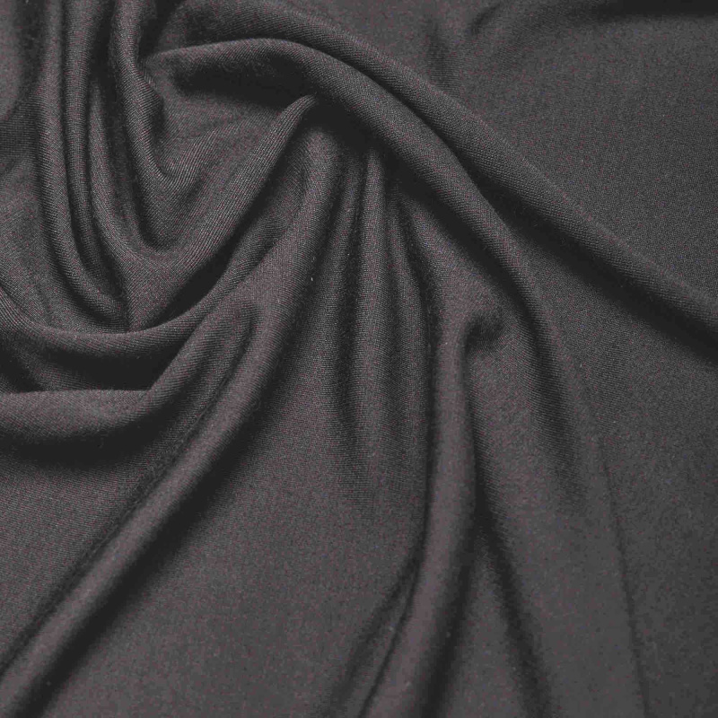 Вискоза трикотажная 5791 (Черный, Стандарт, БП)