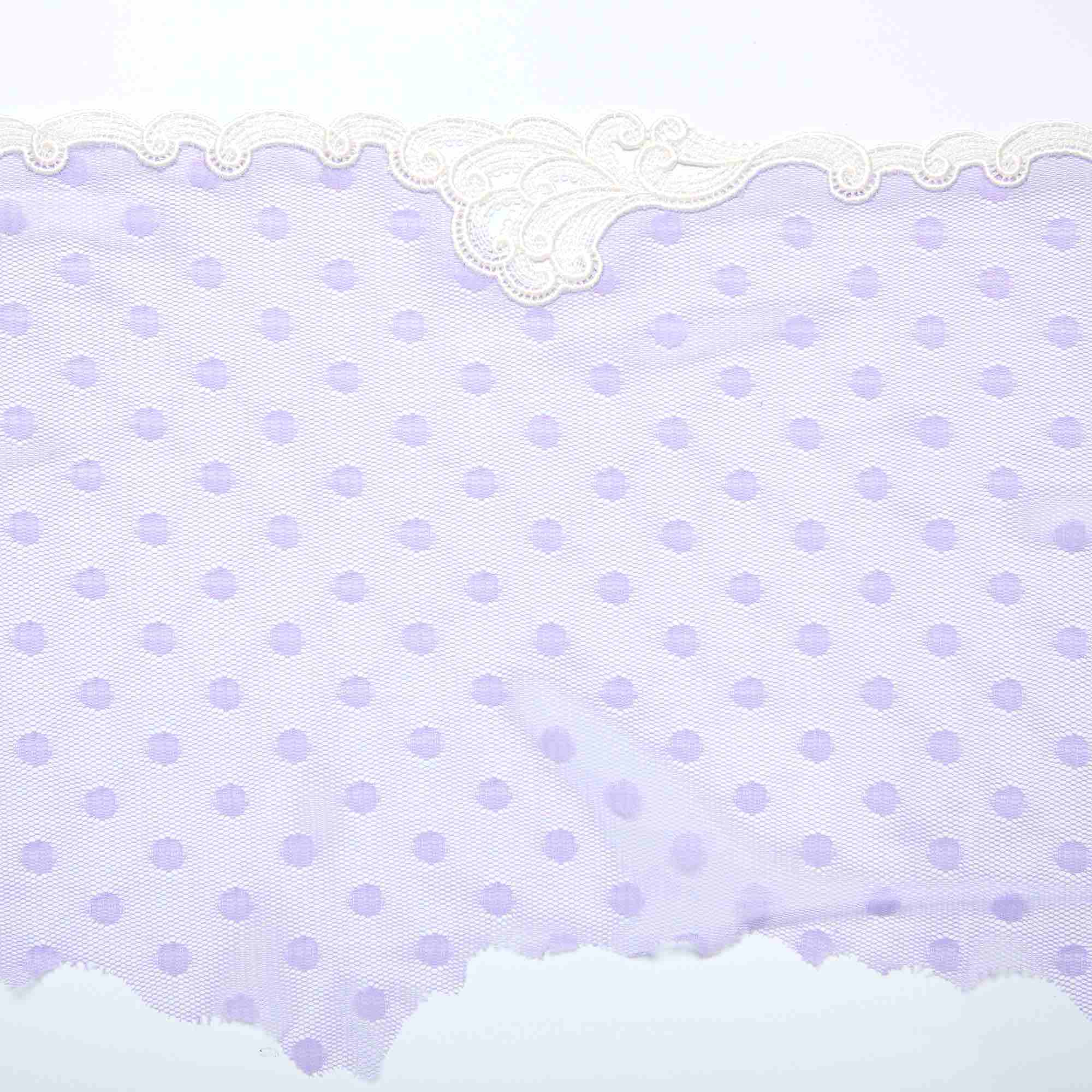 Вышивка на сетке неэластичной HA-30627A (Сиреневый, col.C, БП)