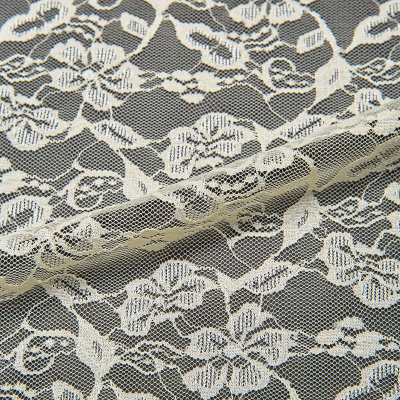Кружевное Эластичное Полотно L02116D (Айвори, Q150304040, БП)