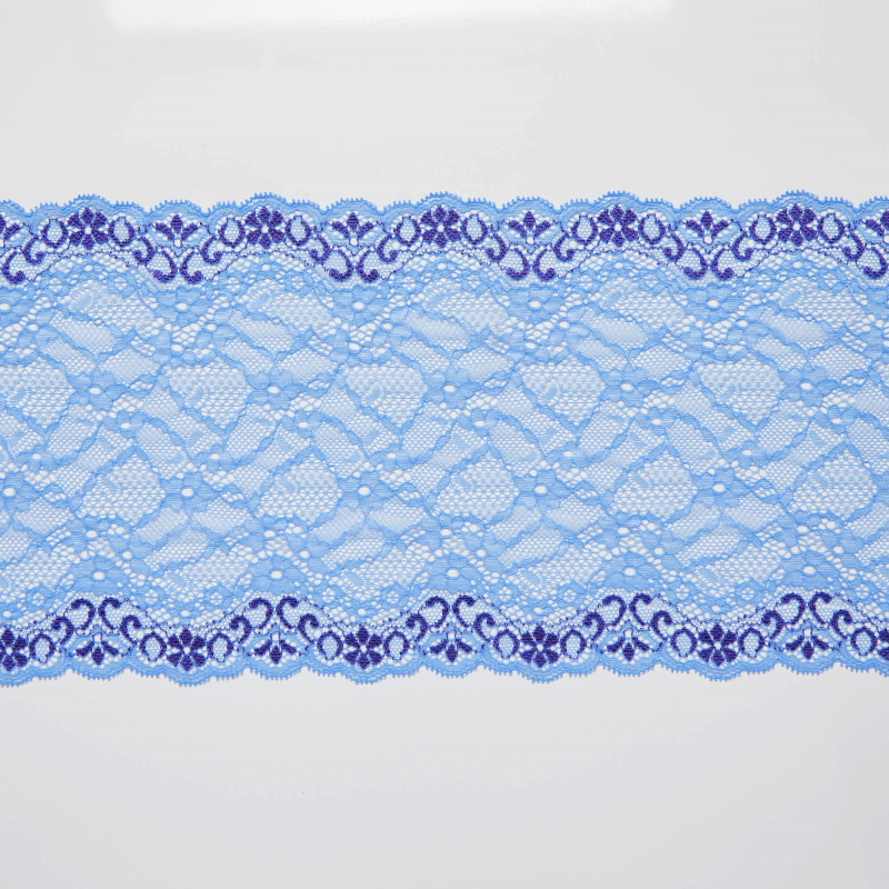 Кружево Эластичное H07715S (Голубой, Z140325077, БП)