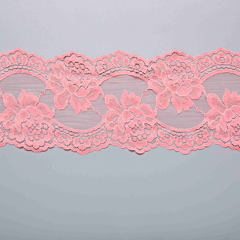 Кружево Эластичное M05265.15 (Розовый, pink, БП)