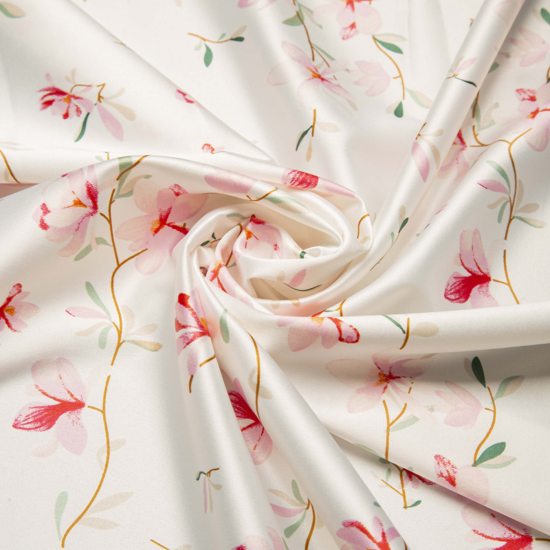 Сатин Эластичный Принт W3-1404-1 (Айвори, dpt2, БП)