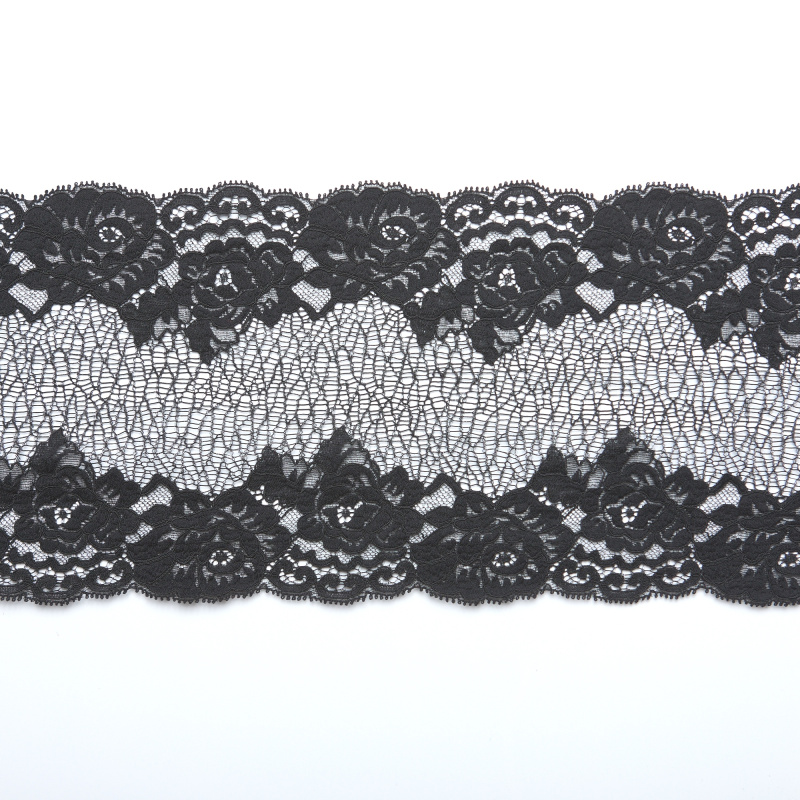 Кружево Эластичное D2381250/K (Черный, Стандарт, БП)