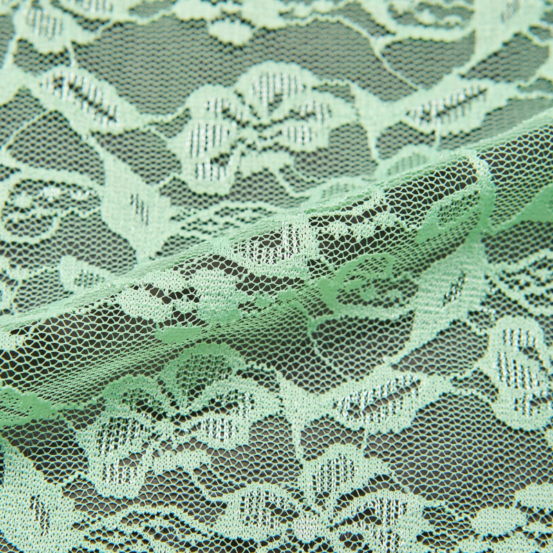 Кружевное Эластичное Полотно L02116D (Зеленый, Q150320184, БП)