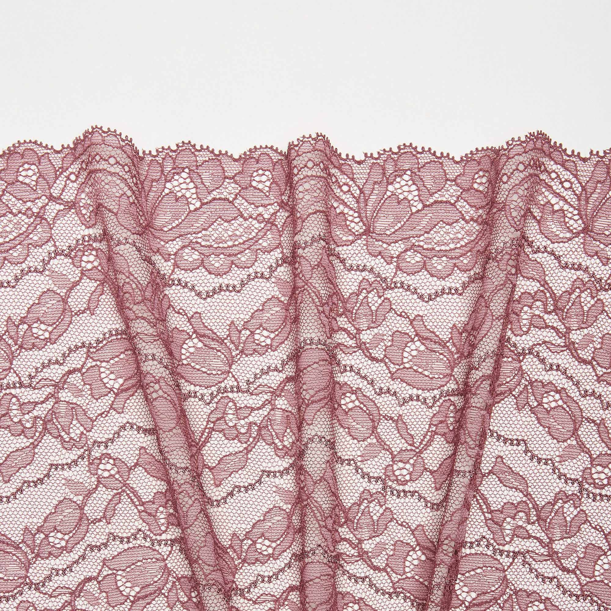 Кружево эластичное HZ5272N (Розовый, B22092203C, 17-1608)