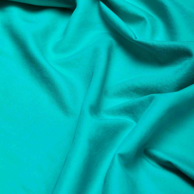Хлопок тканый 12254 (Бирюзовый, 15-5425 TC, БП)
