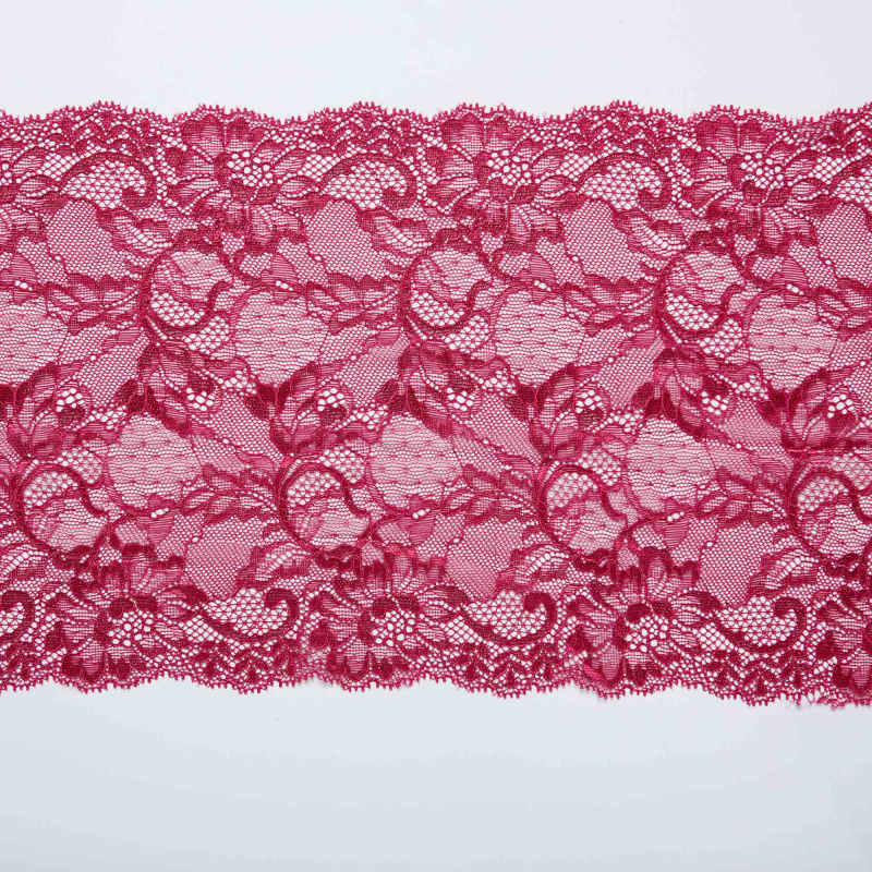 Кружево Эластичное H6471M (Бордовый, RR006372, БП)