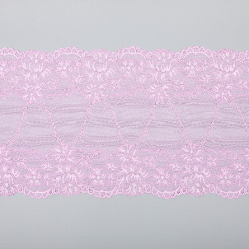 Кружево Эластичное 6348 (Розовый, QH230403192A, 14-3209)