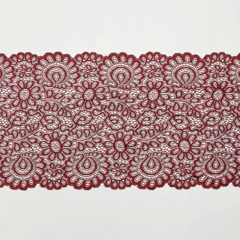 Кружево Эластичное 63840 (Бордовый, SH190725368A, БП)