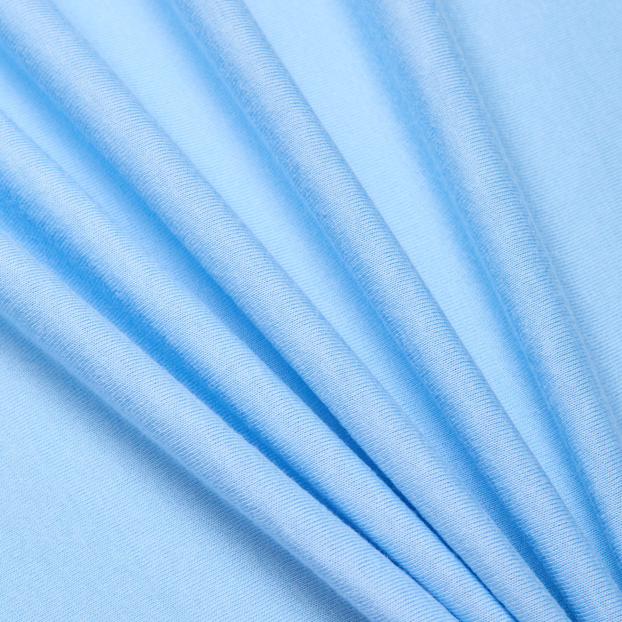 Хлопок трикотажный 2274 (Голубой, 036, БП)