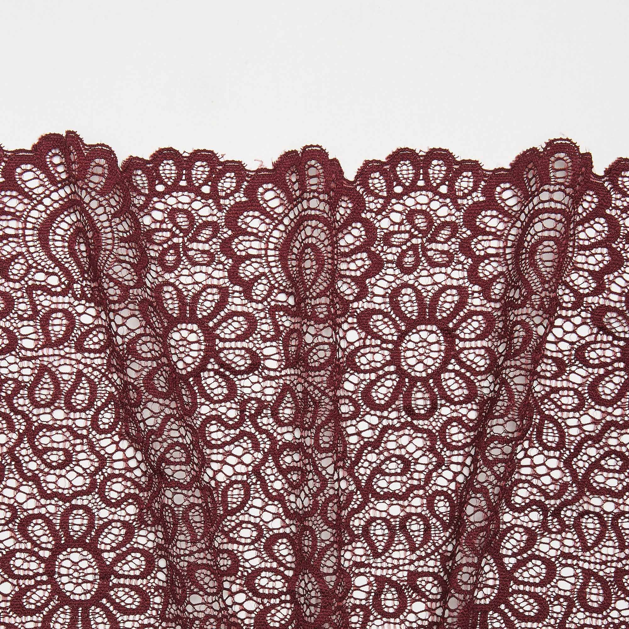 Кружево Эластичное 63840 (Бордовый, SH190725368A, БП)