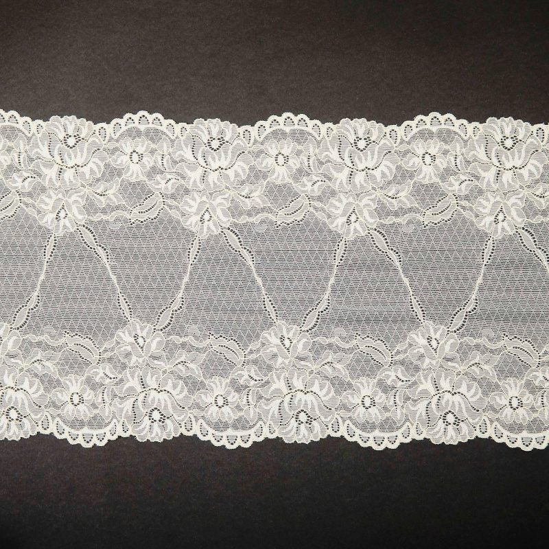 Кружево Эластичное 6348 (Айвори, QH230403193A, 11-0510)