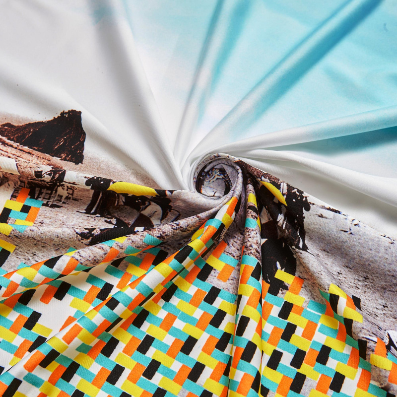 Микрофибра принт wonder p (Ментоловый, pannello TOWN A, БП)