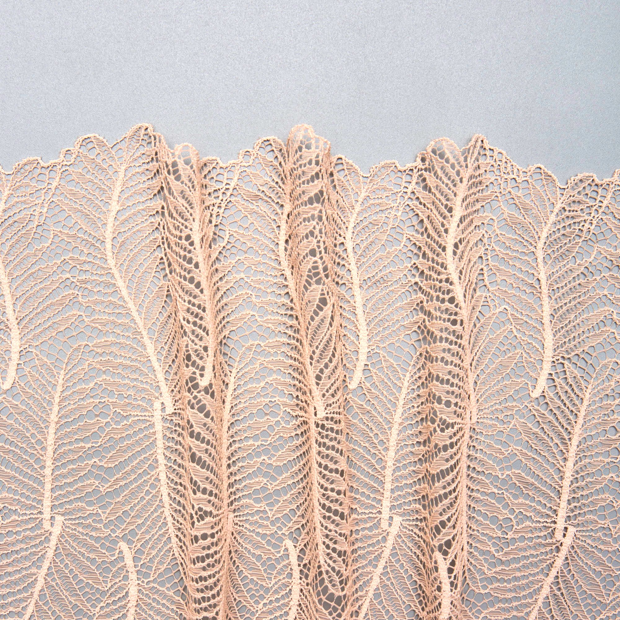 Кружево эластичное b61459 (Персиковый, N21051727A, 14-1310)