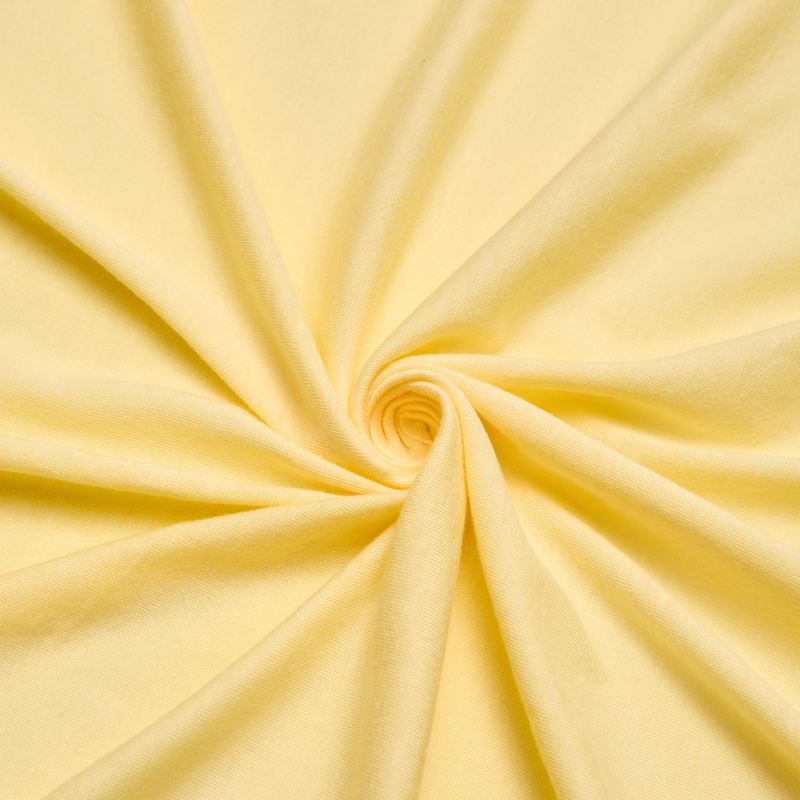 Хлопок трикотажный 11/21 (Желтый, ваниль, БП)