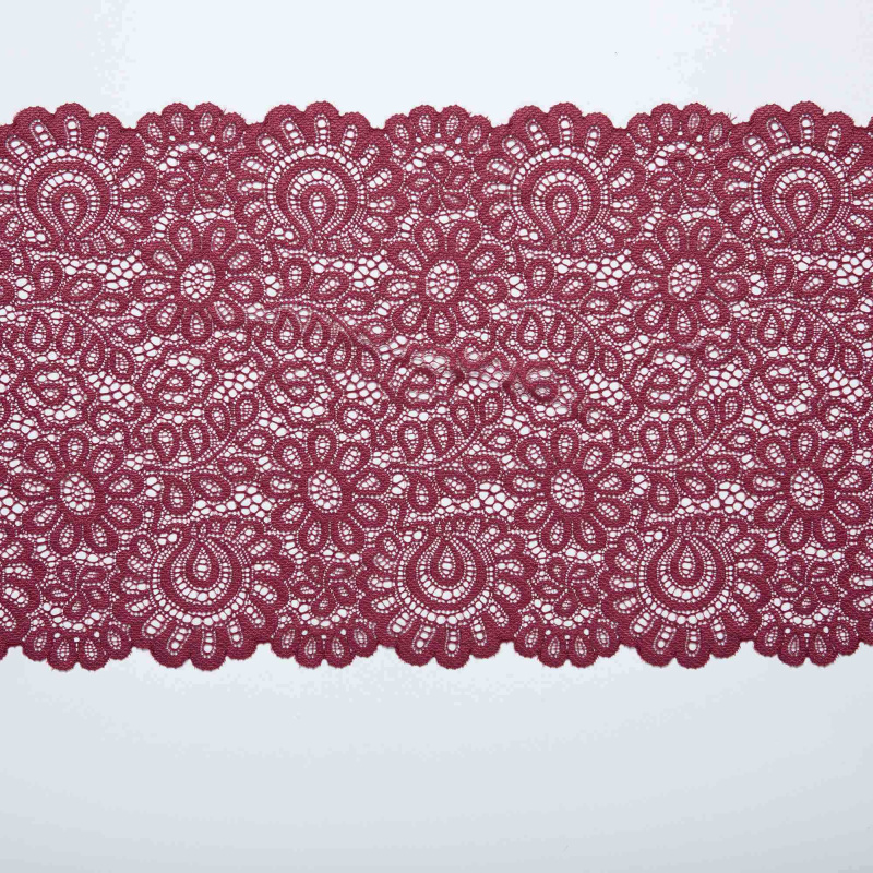 Кружево Эластичное L07725D (Бордовый, SH180717049A, БП)