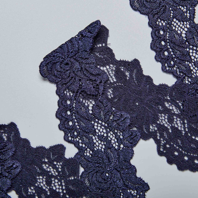 Кружево Эластичное Узкое 6755 (Синий, A14006136, БП)