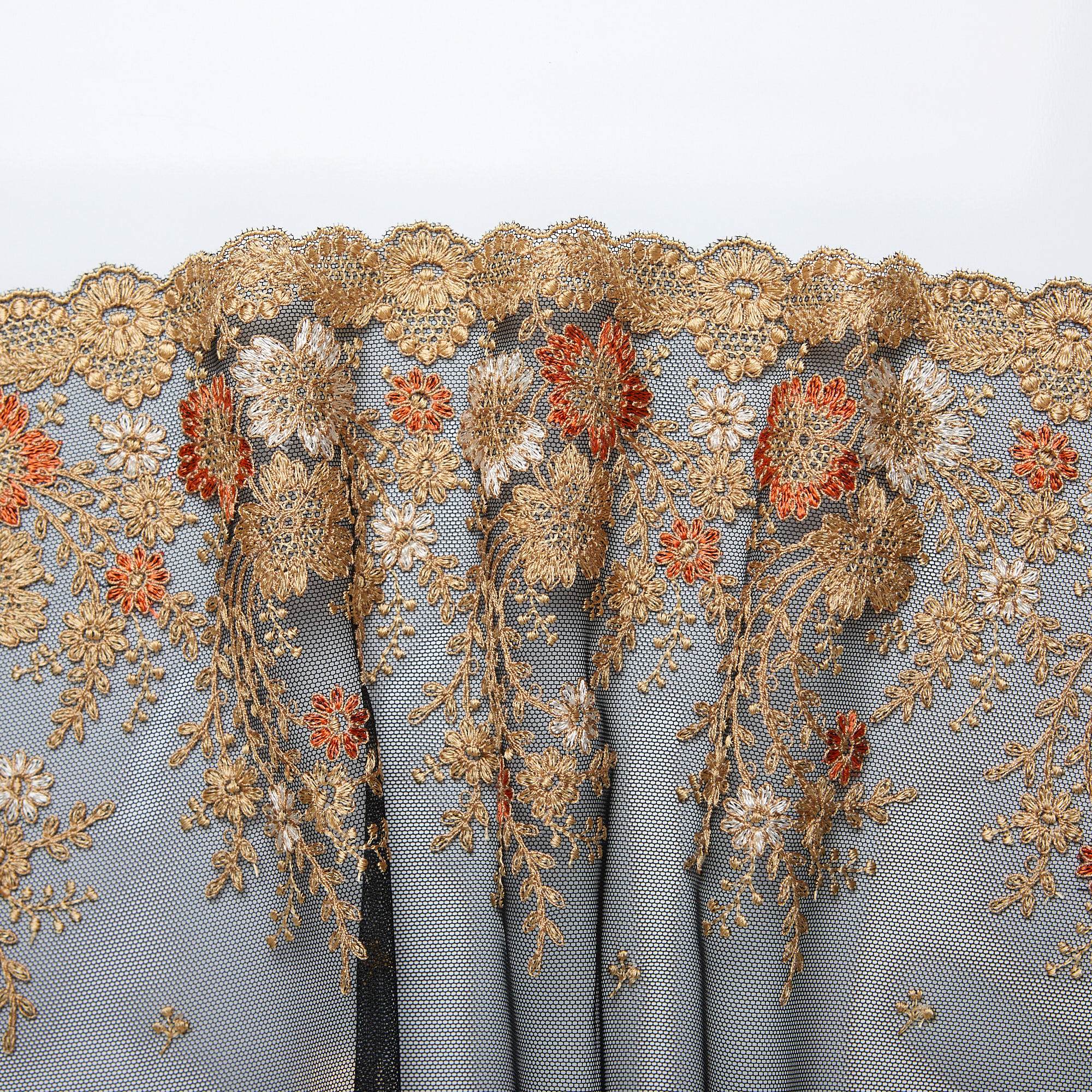 Вышивка На Сетке Неэластичной 420776 (Черный, 1 5127/11, БП)