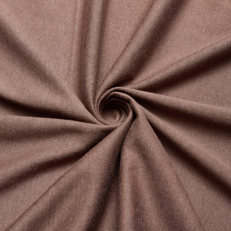 Хлопок трикотажный 524 (Коричневый, шоколадный мусc, БП)