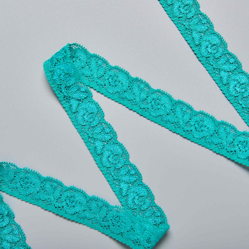 Кружево Эластичное Узкое 106164 (Зеленый, A14072964, БП)