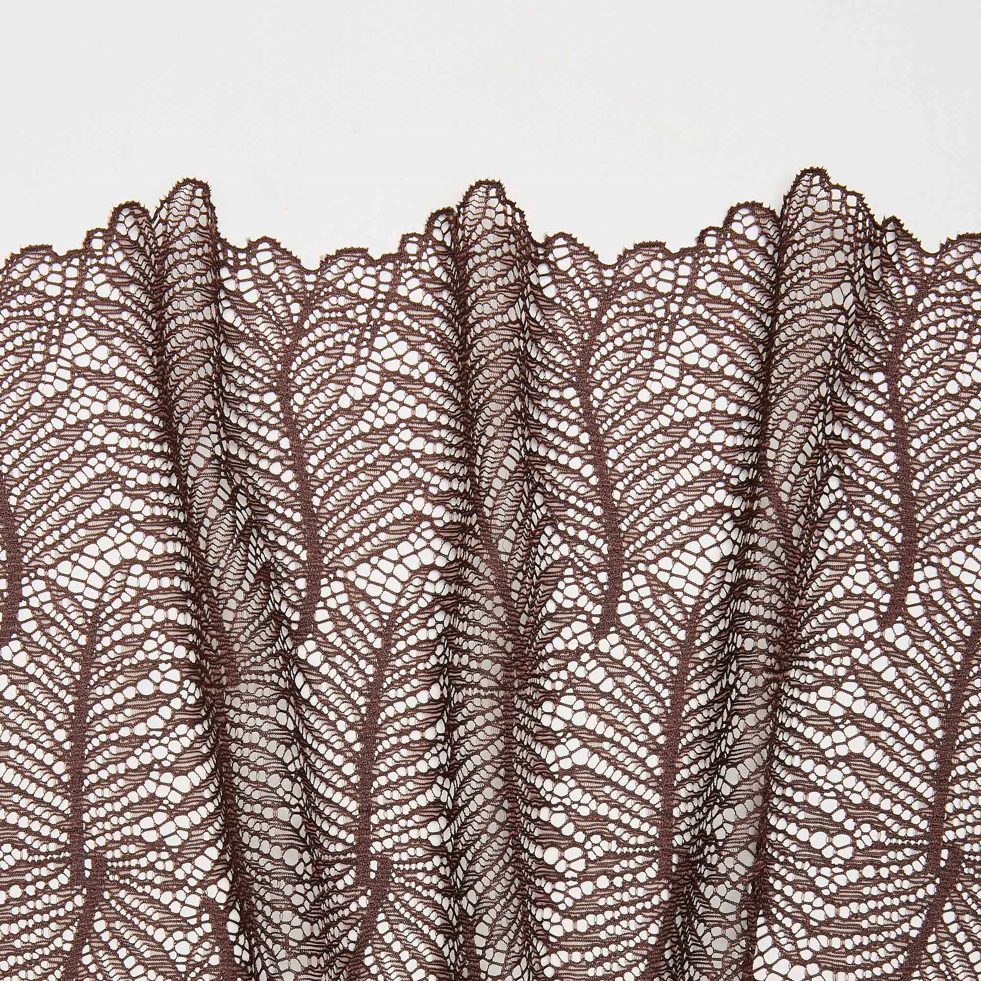 Кружево эластичное b61459 (Коричневый, SH220921195C, 19-1012)