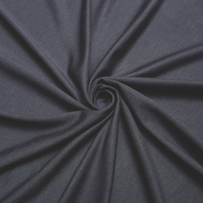 Модал трикотажный 1655 (Черный, Стандарт, БП)