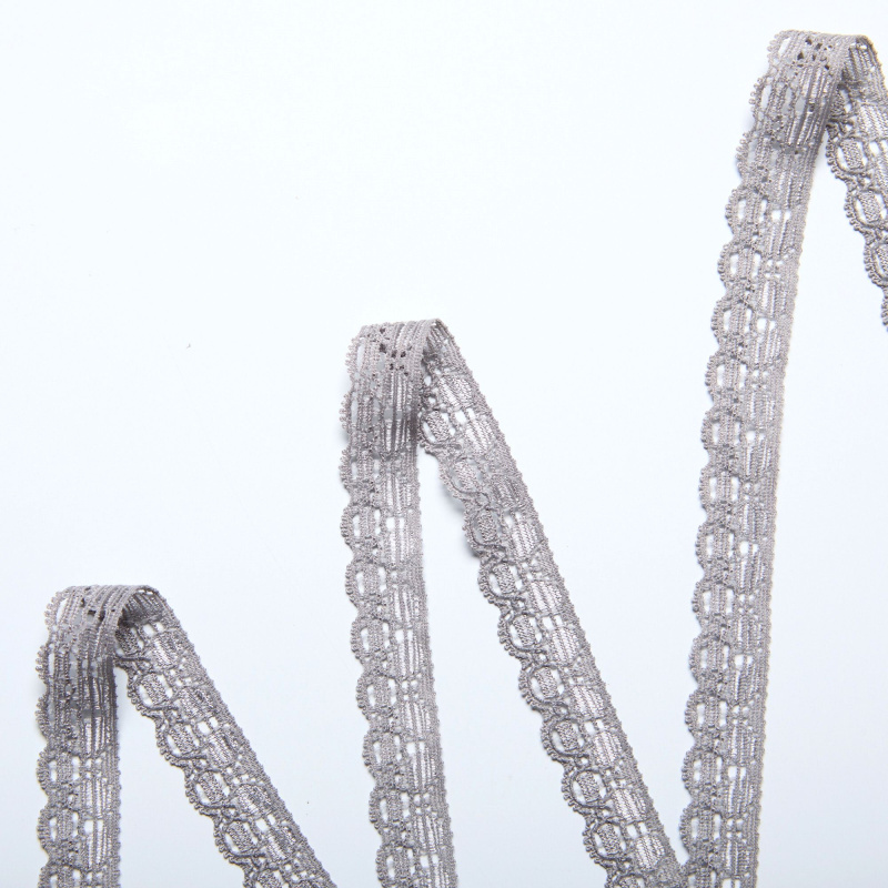 Кружево Эластичное Узкое 1611 (Серый, A13056791, БП)