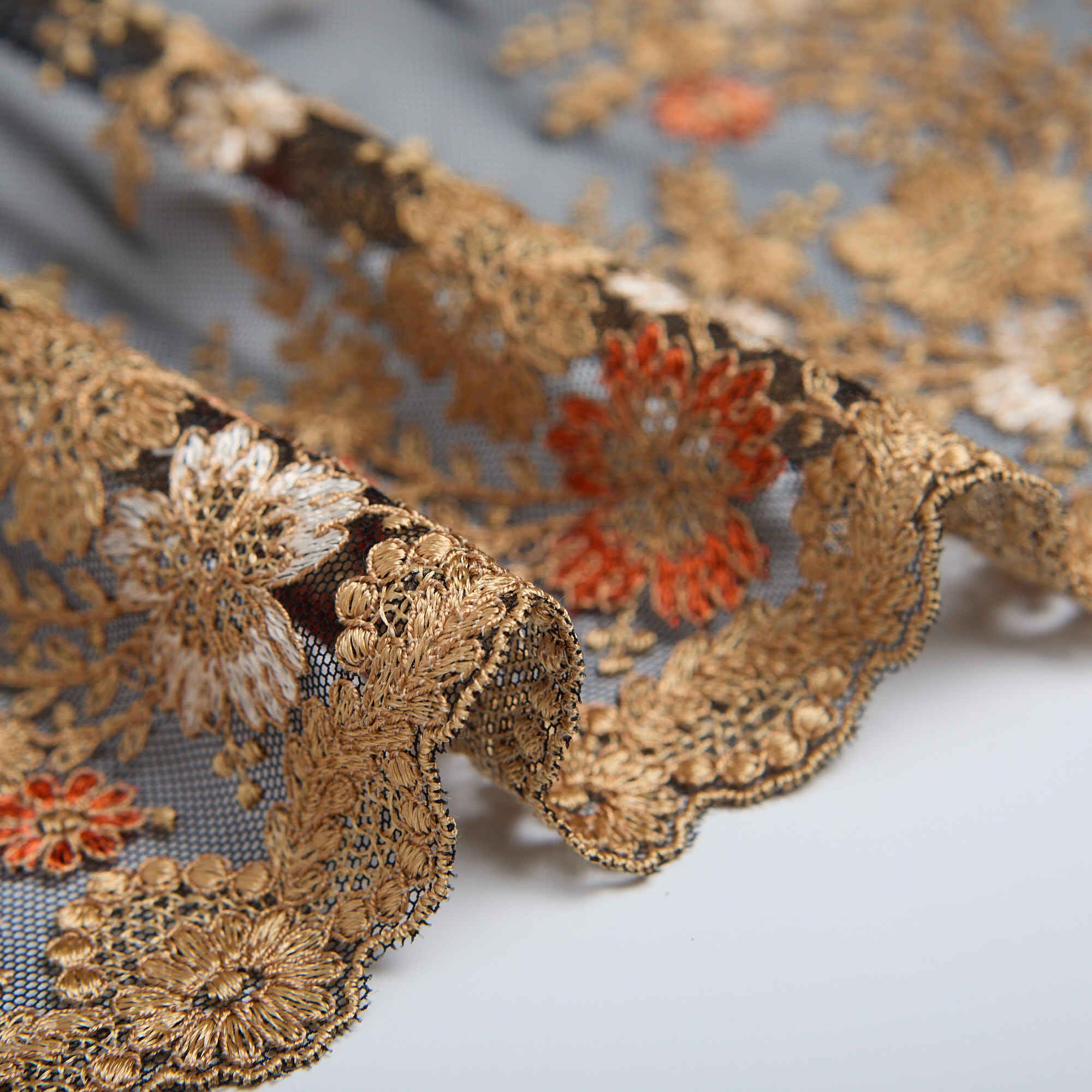 Вышивка На Сетке Неэластичной 420776 (Черный, 1 5127/11, БП)