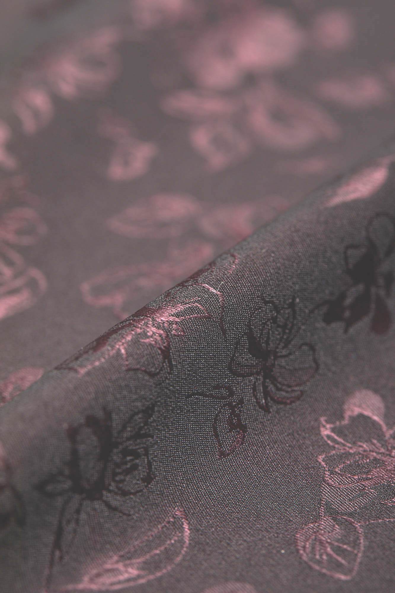 Сатин Эластичный Принт WXQ-1033 (Коричневый, TS-4255F-A, БП)