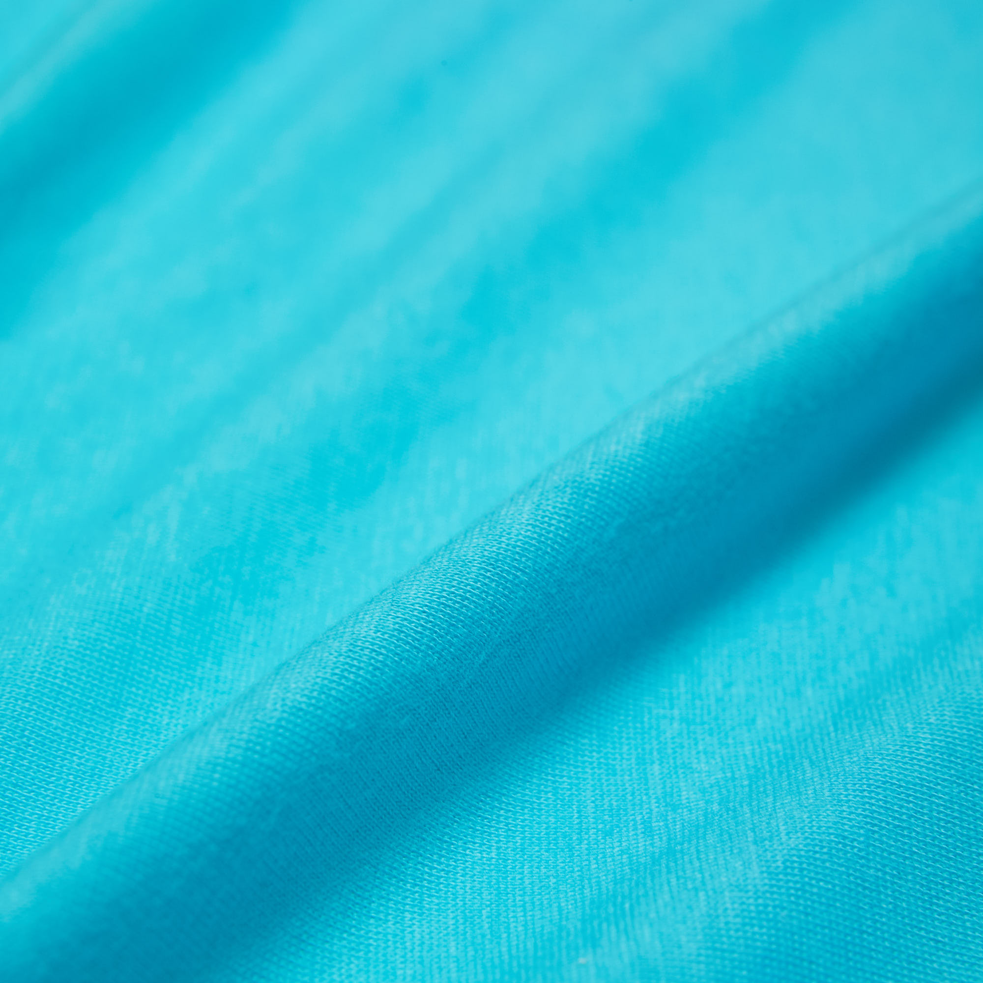 Хлопок трикотажный 2274 (Бирюзовый, морская  лазурь, БП)