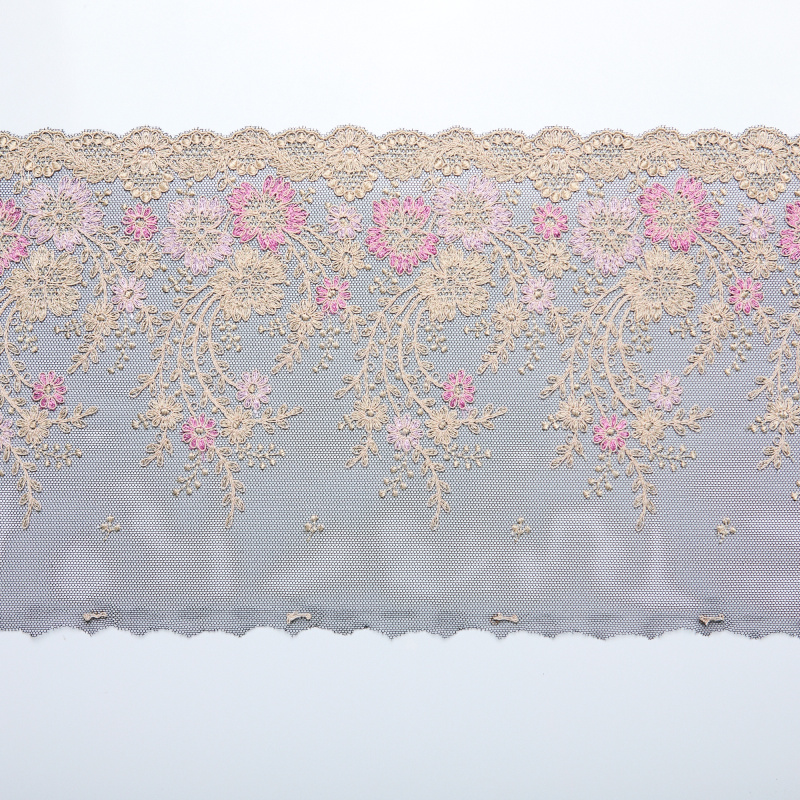 Вышивка На Сетке Неэластичной 420776-6476 (Черный, Col.E, БП)