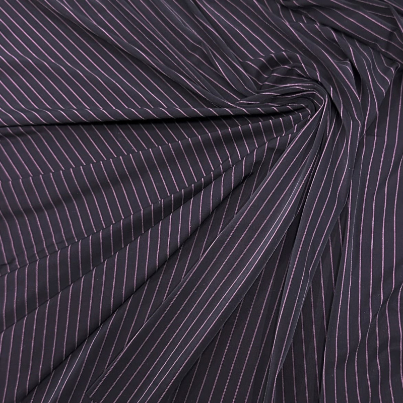 Микрофибра Принт ALPK-1206-1 (Черный, полоска (2 цвета), 19-4007)