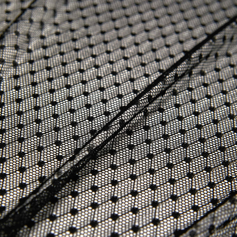 Сетка Эластичная Фактурная L194 (Черный, Стандарт, 19-4007)