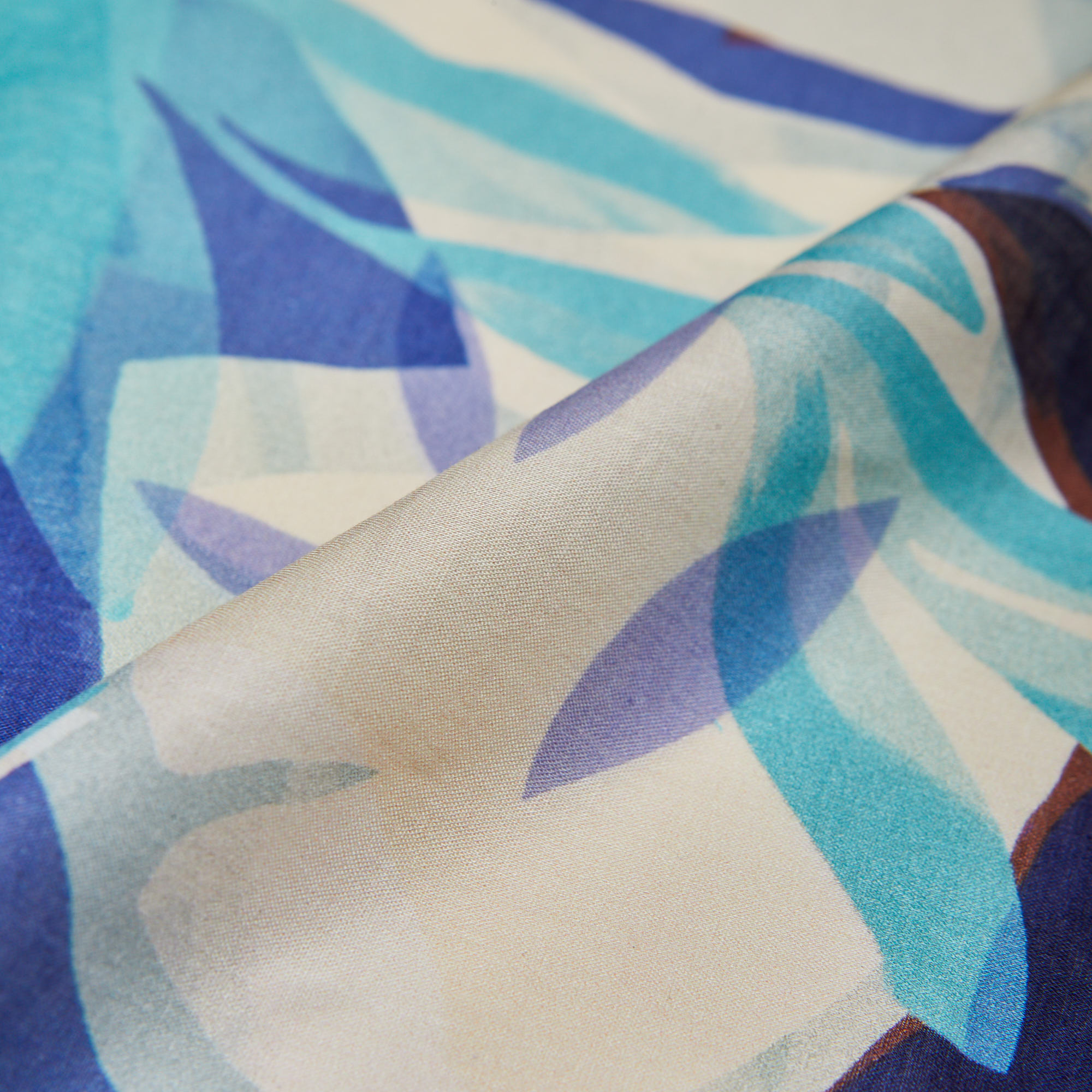 Хлопок тканый принт Long Care (Айвори, Айвори, 12-0304)