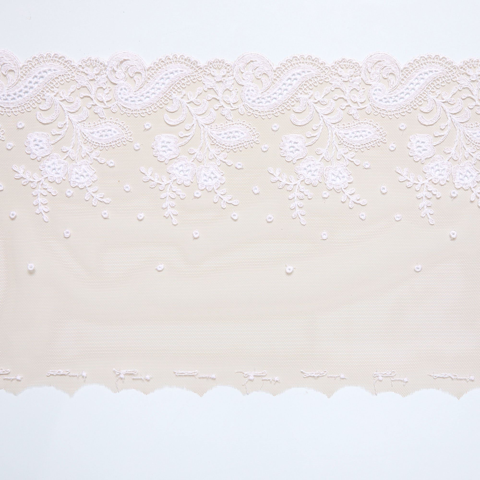 Вышивка На Сетке Неэластичной 421679-6485 (Белый, 3534/13, БП)